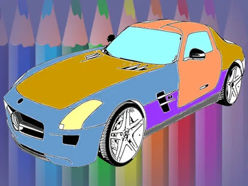 Muscle Cars Coloring — play free online